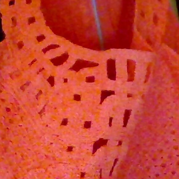 Brand New Women's Max Studio Eyelet Crocheted-Trim Sheath Dress - Picture 8 of 11